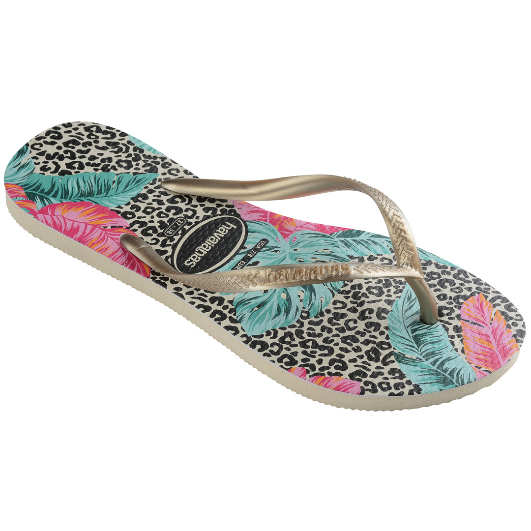 Havaianas Infradito Flip Flop Donna Beige d122656slianfl009003_slim-animal-floral