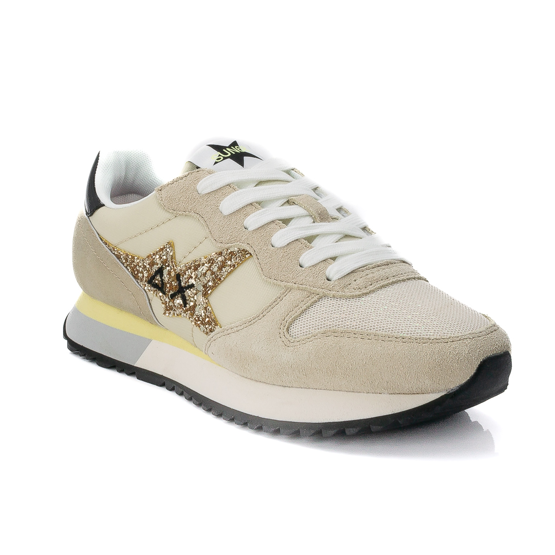 Sun68 Sneakers Basse Donna Beige_Oro d124912stargir026089_stargirl-glitter-z34211