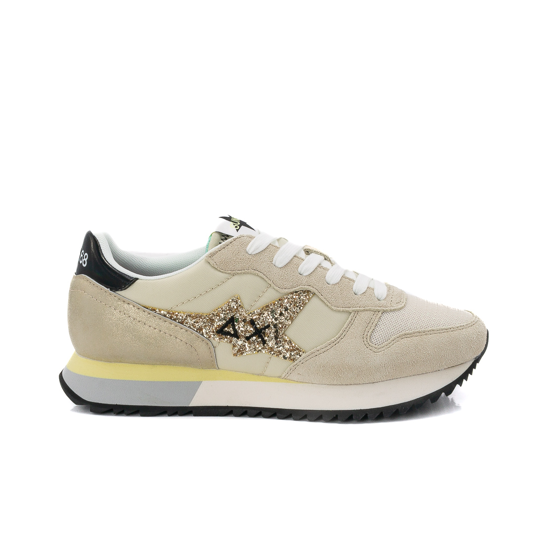 Sun68 Sneakers Basse Donna Beige_Oro d124912stargir026089_stargirl-glitter-z34211
