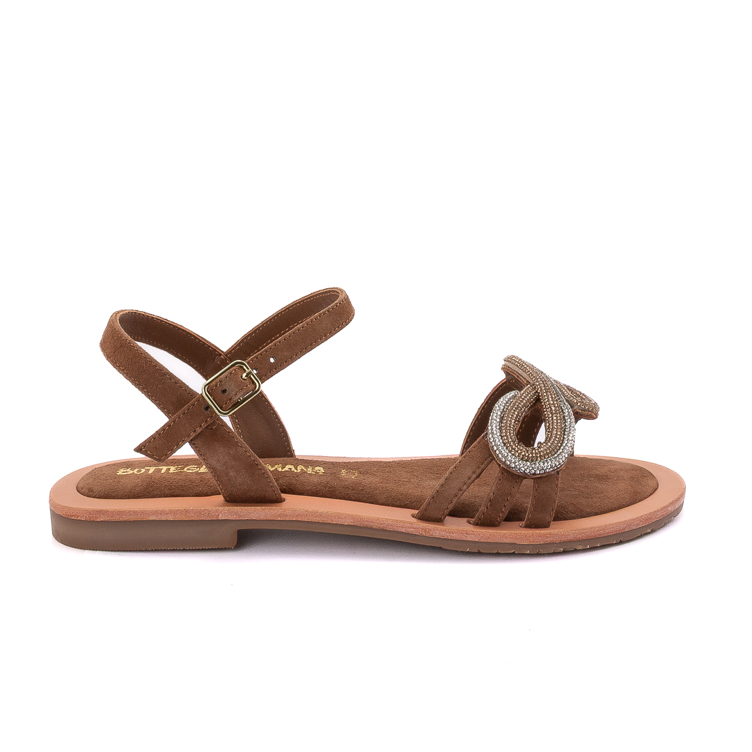 Bottega Fermana  Sandali Bassi Donna Marrone d125084grace4002004_grace-4