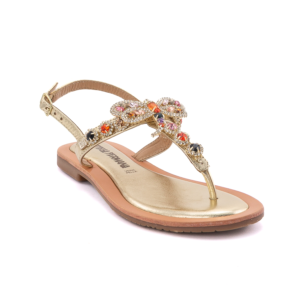 Bottega Fermana  Sandali Bassi Donna Oro d125084greta10015012_greta-100
