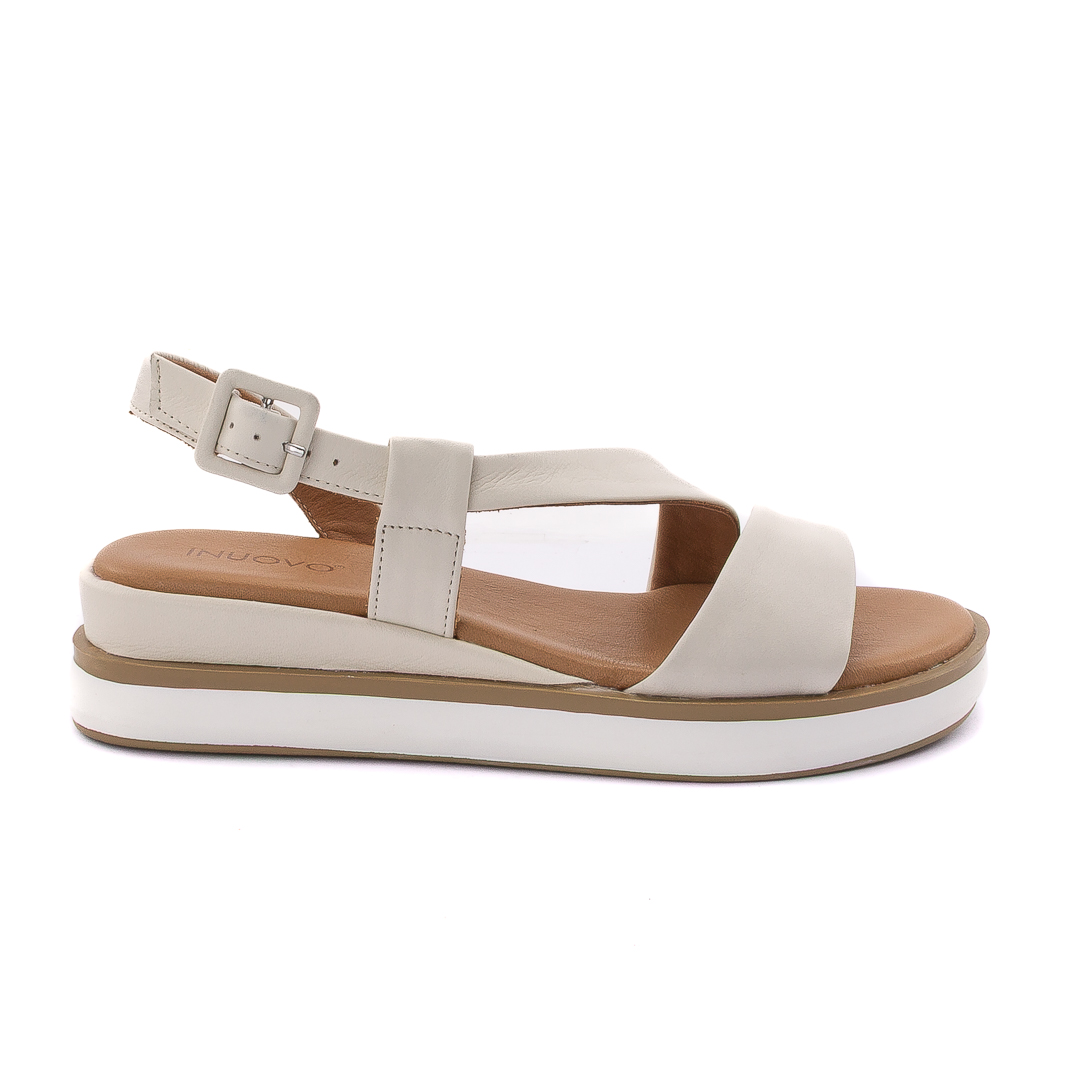 Inuovo Sandali Zeppa Donna Crema d125847113060001149_113060