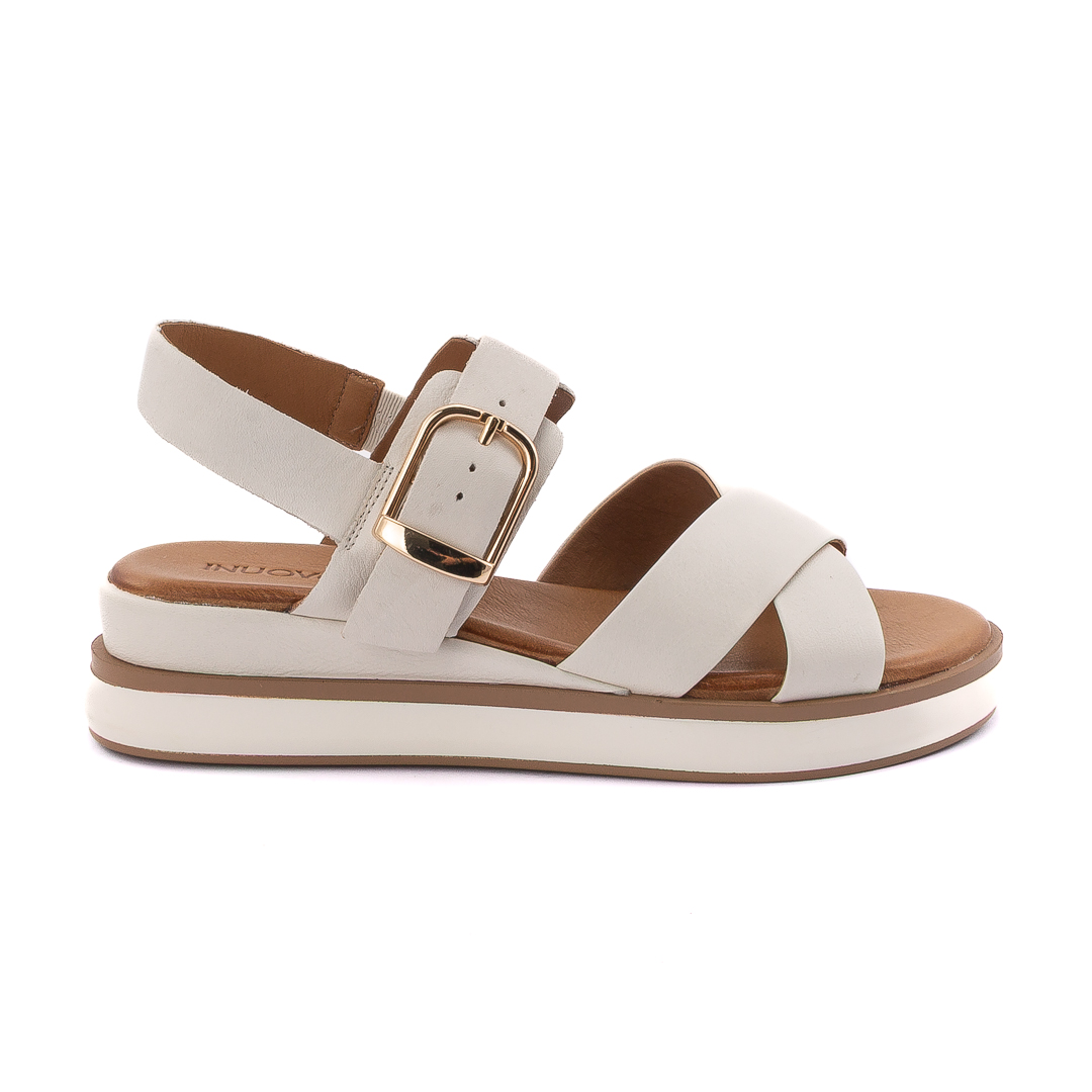 Inuovo Sandali Zeppa Donna Crema d125847113117001149_113117
