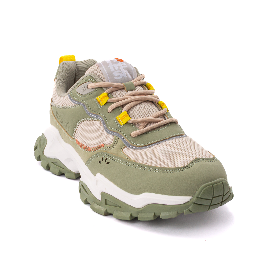 Refresh Sneakers Basse Donna Khaki d126712172404238187_172404