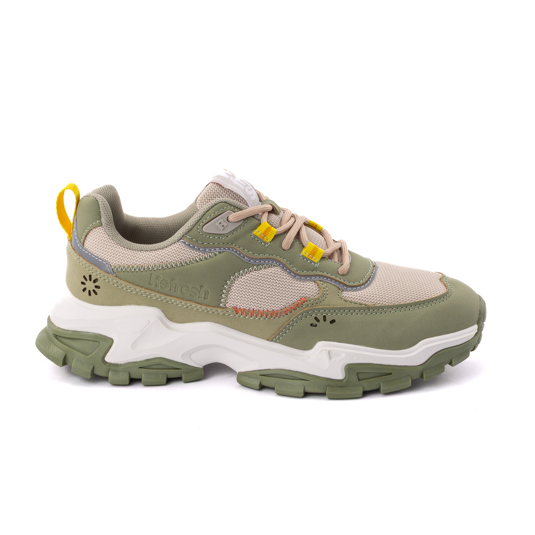 Refresh Sneakers Basse Donna Khaki d126712172404238187_172404