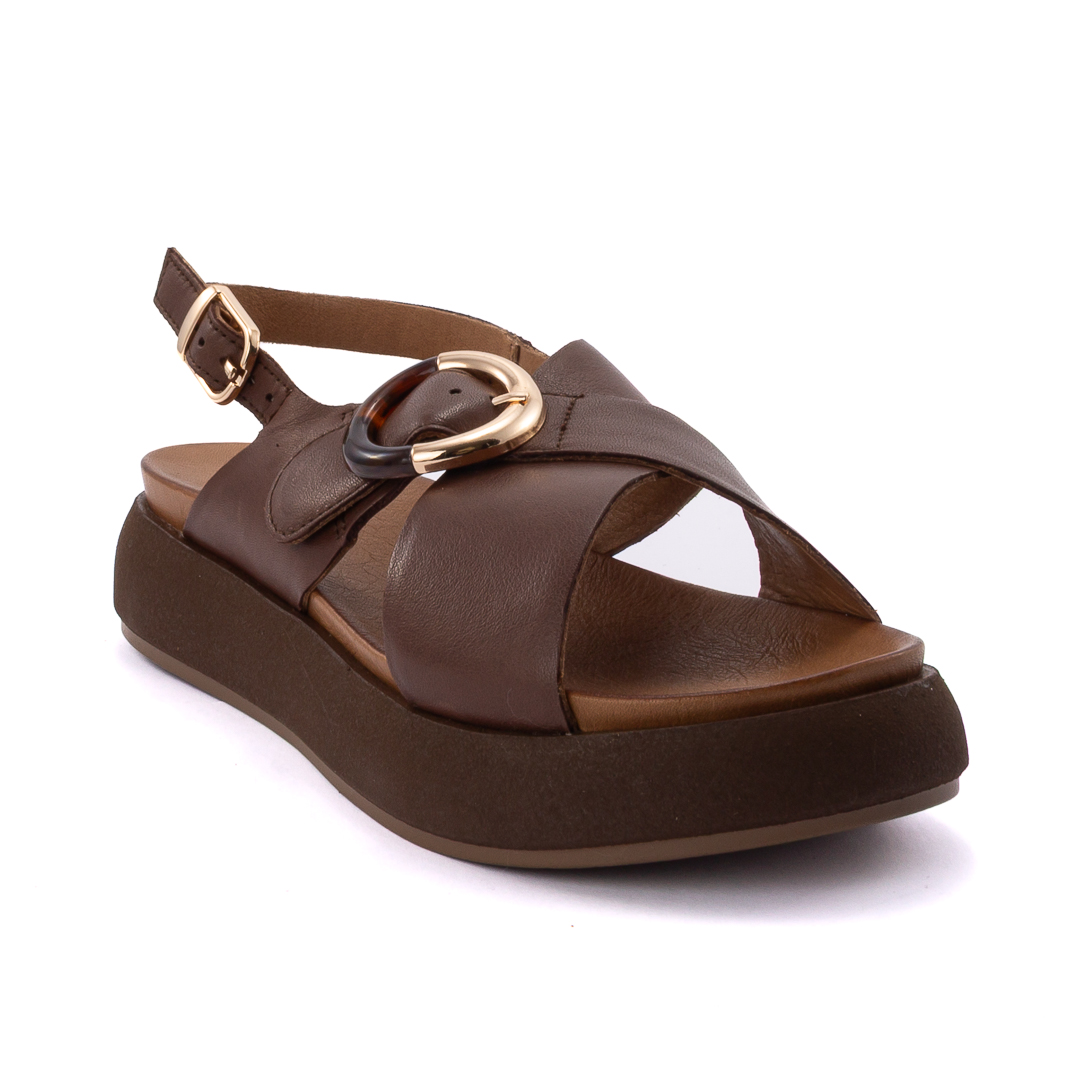 Inuovo Sandali Zeppa Donna Marrone d126847a96066001004_a96066