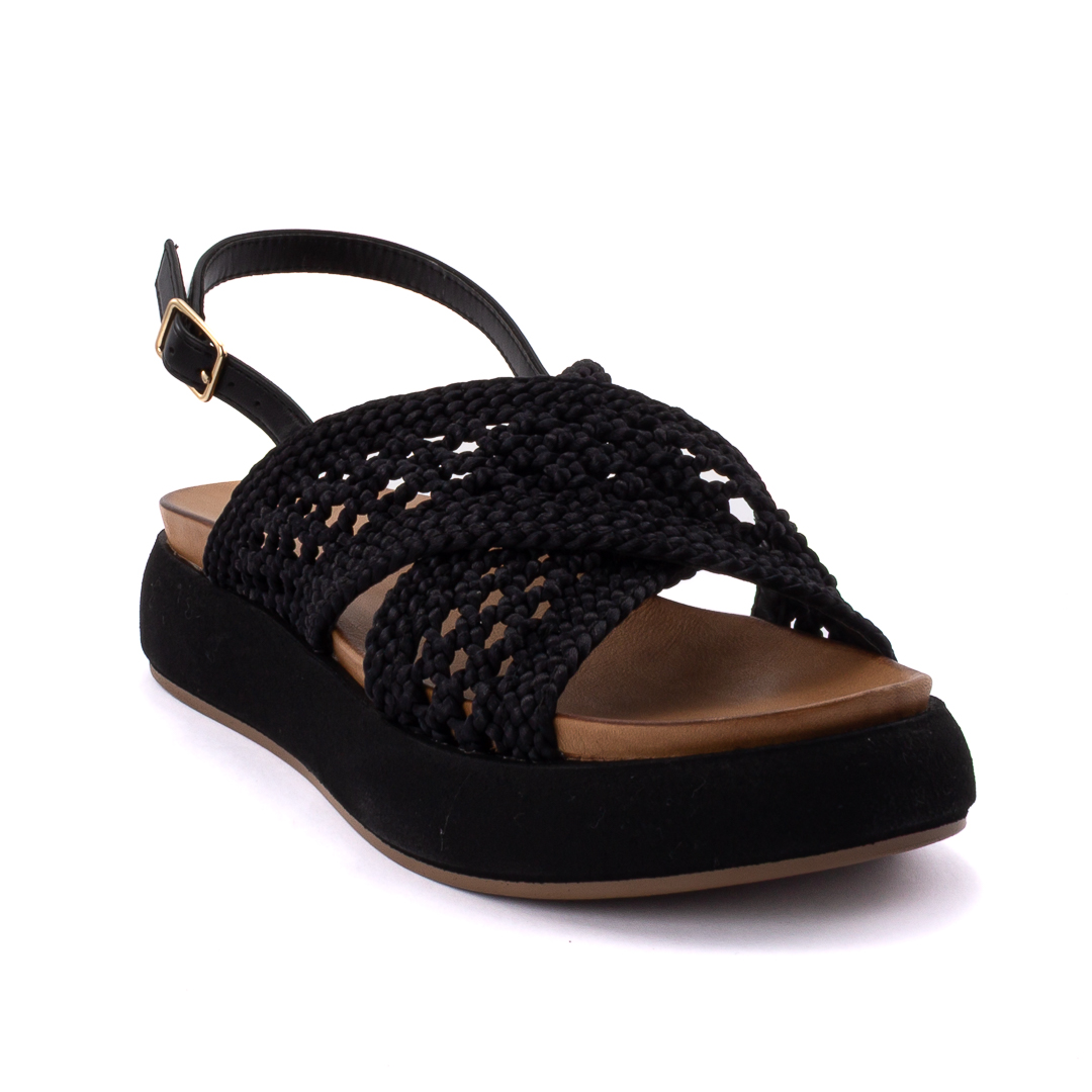 Inuovo Sandali Zeppa Donna Nero d126847a96075001001_a96075