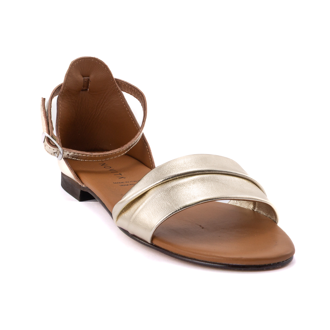 Novità Sandali Bassi Donna Platino d126996g11015013_g-11