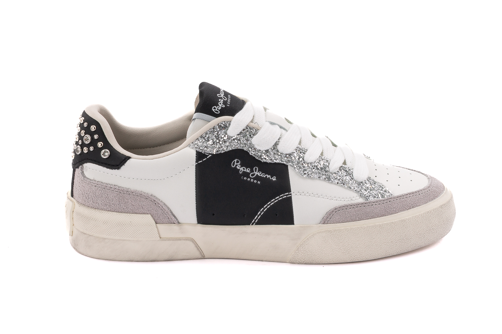 Pepe Jeans Sneakers Basse Outlet Bianco_Nero d225264p300006001120_pls300006-milan-court
