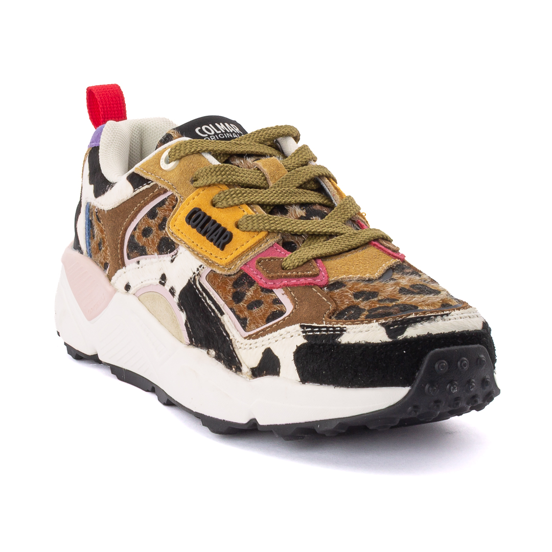 Colmar Sneakers Basse Donna Nero_Leopardo d226662garnmix164579_garner-mix-132