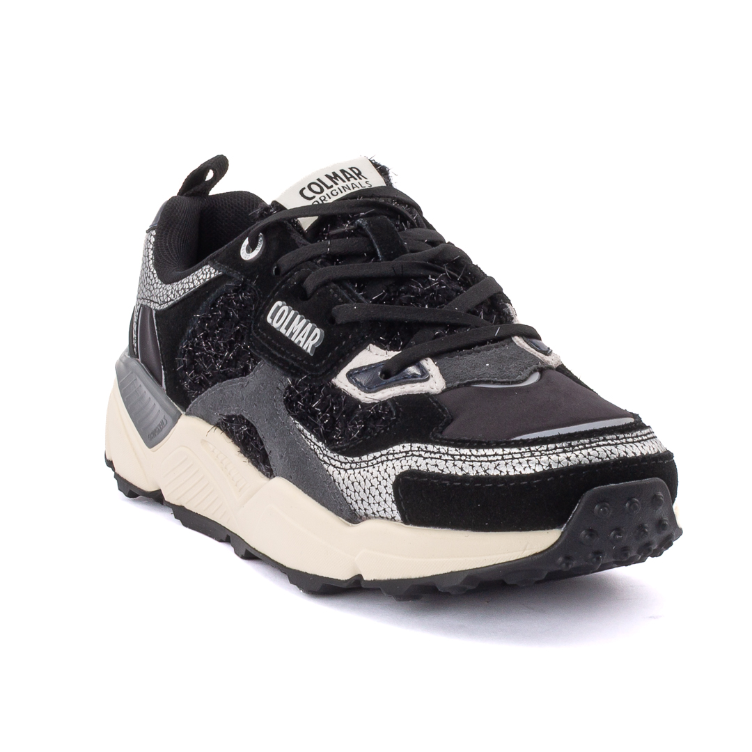 Colmar Sneakers Basse Donna Nero_Argento d226662garnspa026210_garner-sparkle-135