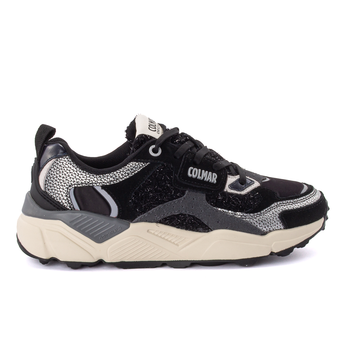 Colmar Sneakers Basse Donna Nero_Argento d226662garnspa026210_garner-sparkle-135