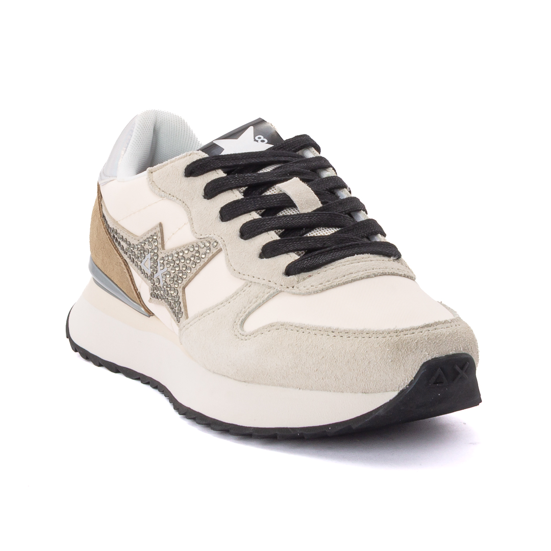 Sun68 Sneakers Basse Donna Panna d226700z46223026009_stargirl-strass-logo