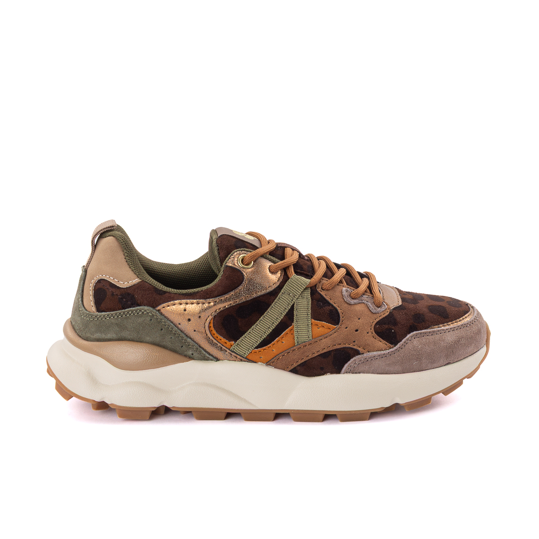Kharisma Sneakers Basse Donna Leopardo_Verde d2267063761026873_3761
