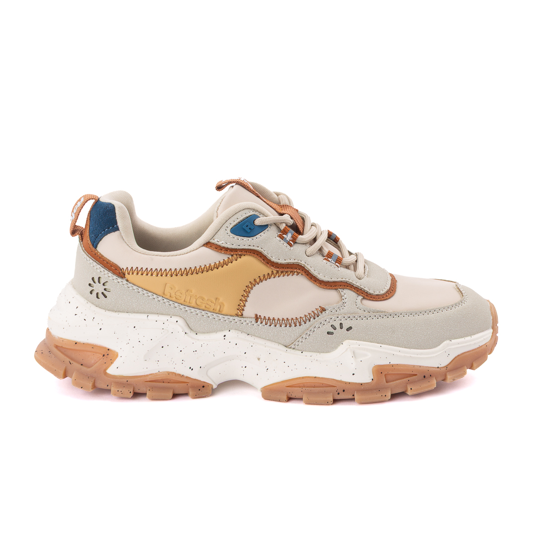 Refresh Sneakers Basse Donna Beige d226712173104115003_173104