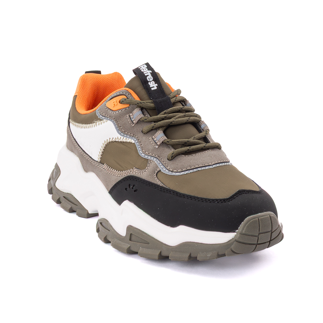 Refresh Sneakers Basse Donna Khaki d226712173104115187_173104