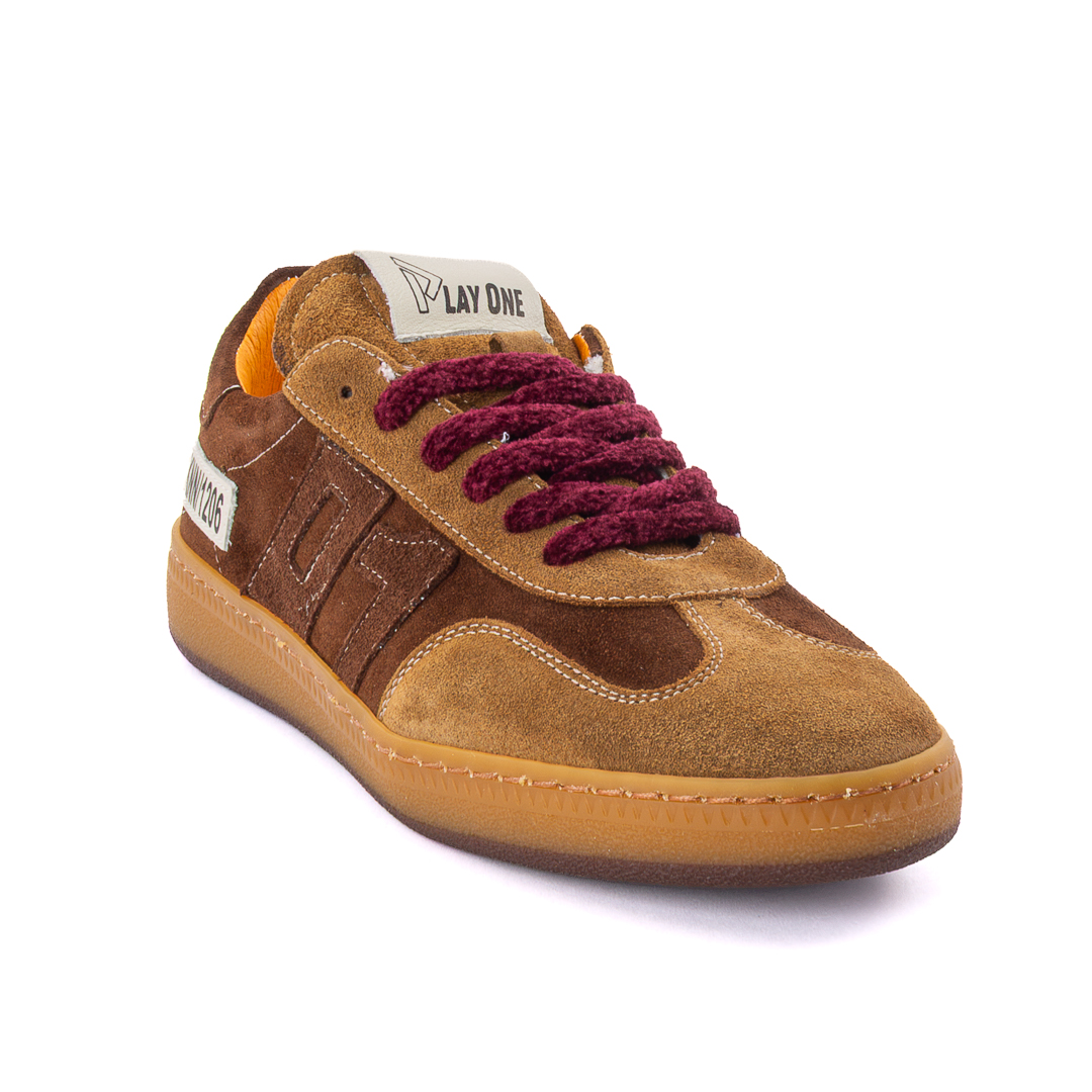 PlayOne Sneakers Basse Donna Marrone_Cuoio d226907happy3002200_happy3
