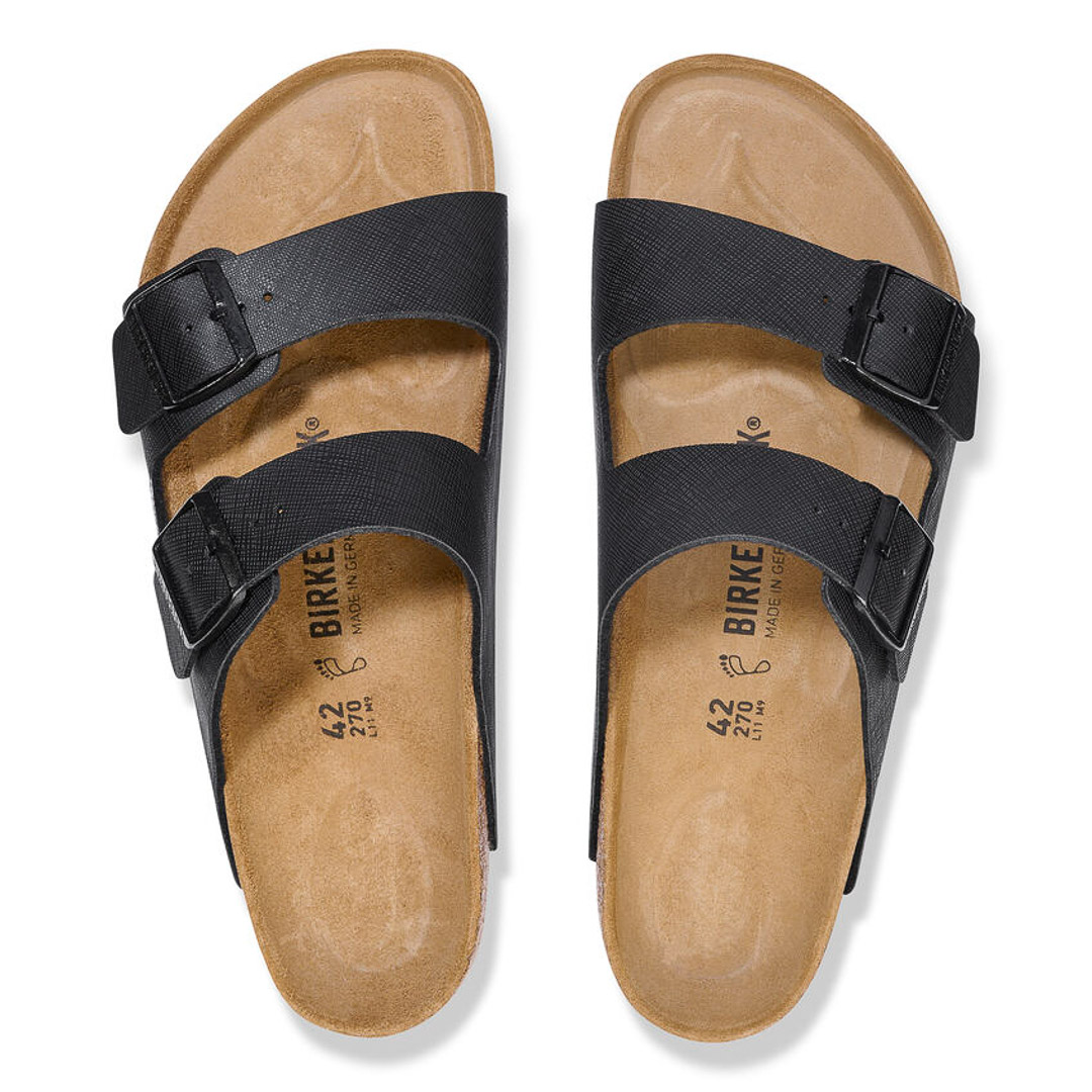 Birkenstock Sandali Ciabatte Uomo In Sintetico - Comode E Regolabili, Colore Nero, Taglia 44