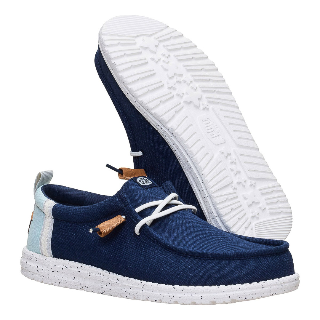 HeyDude Sneakers Basse Uomo Blu u126238walsuml004017_wally-summer-linen